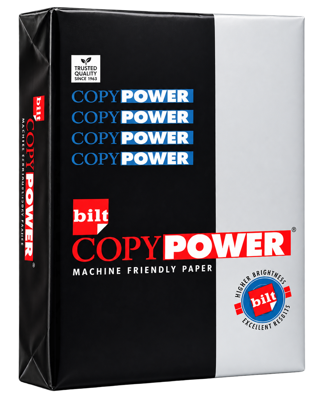 BILT Copy Power Paper - A4, 75 gsm, 500 Sheets, White, For home/office use