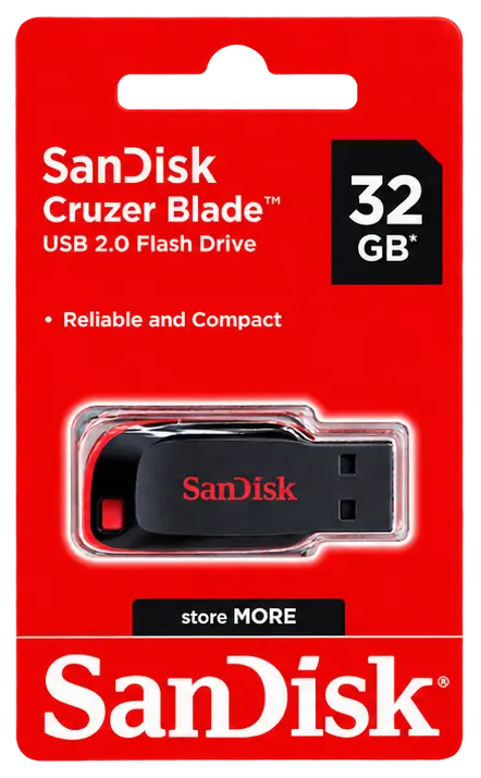 SanDisk Cruzer Blade 32GB USB 2.0 Flash Drive