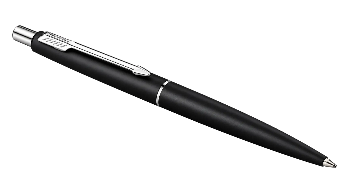 Parker Classic Matte Black Chrome Trim Ball Pen