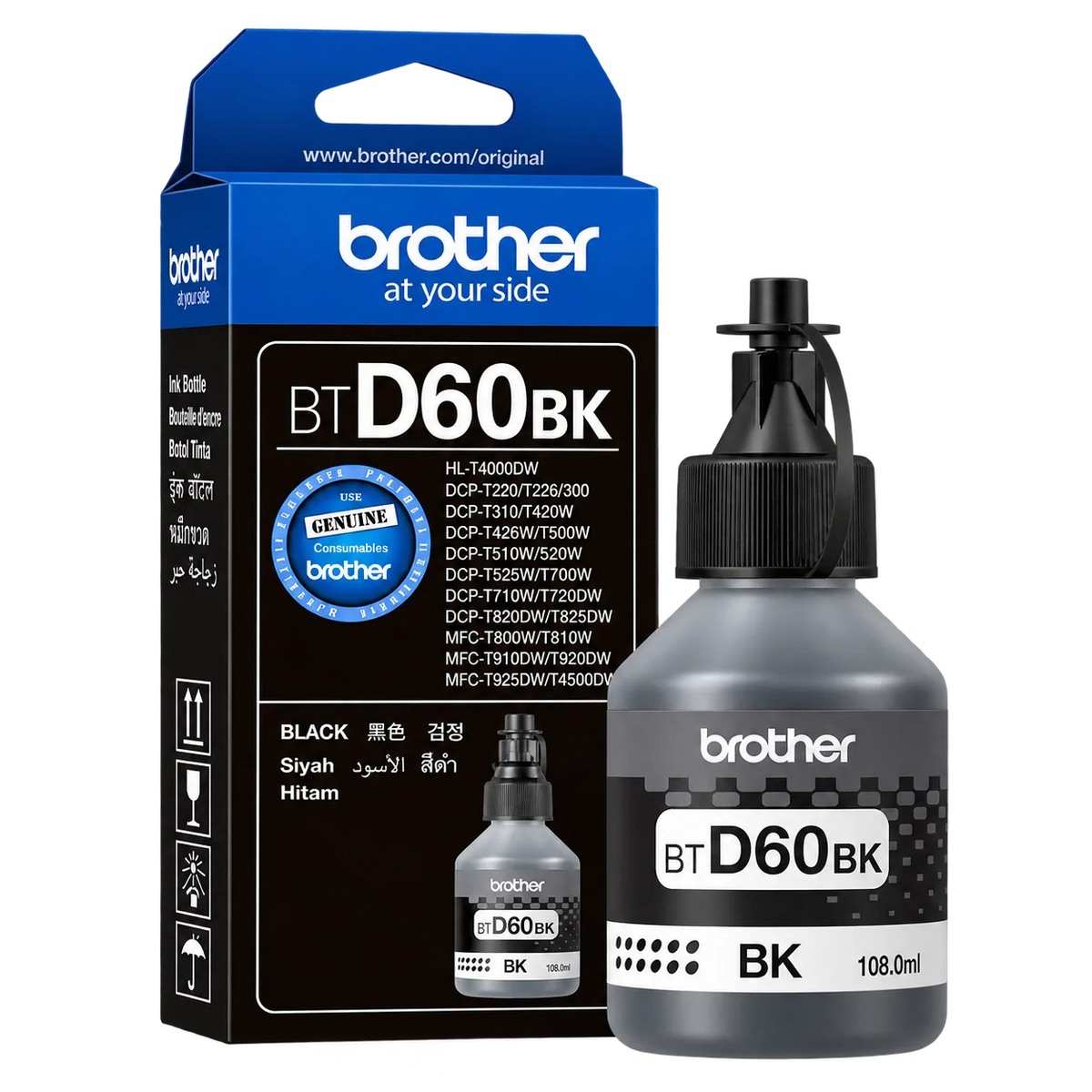 Brother BTD60BK Black Ink Bottle