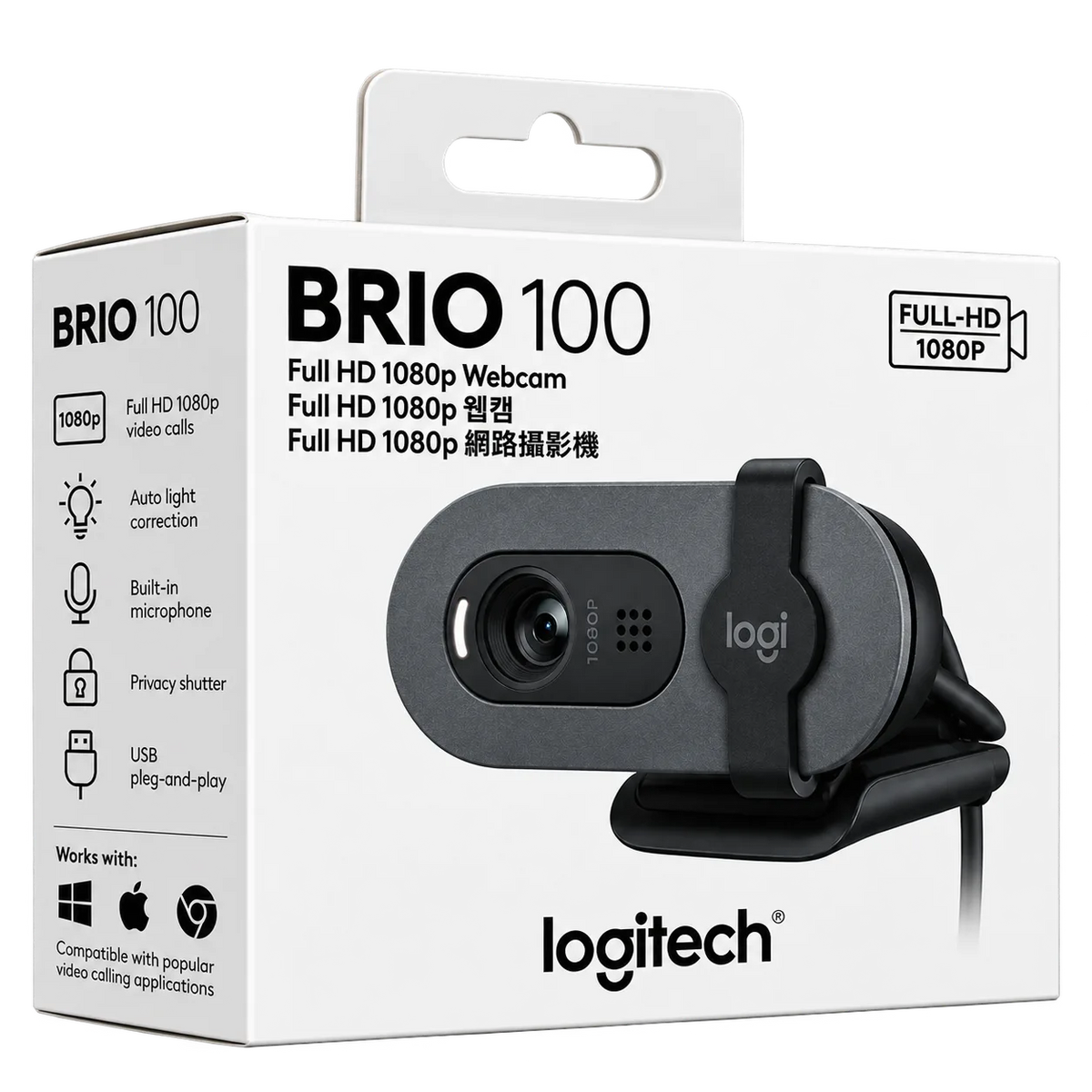 Logitech Brio 100 Full HD USB Webcam