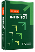 Infinitol Premium Ledger Paper, 90 GSM, 500 Sheets, FS Size, Green