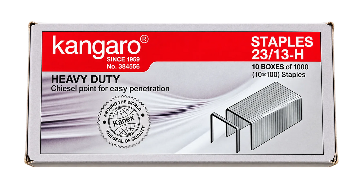 Kangaro 23/13-H Heavy Duty Staples – 1000 Staples | 13mm Staple Pins