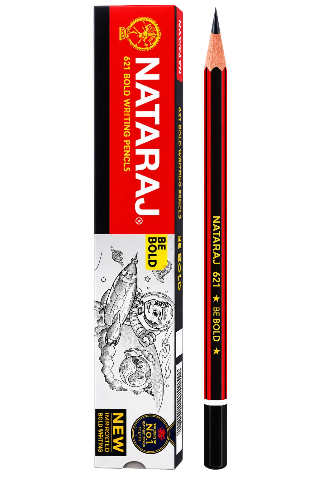 Nataraj 621 Bold Writing Pencils Pack of 10