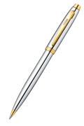 Title: Sheaffer Gift Set 100 Ballpoint Pen With Table Clock Bright Chrome With Gold Trims