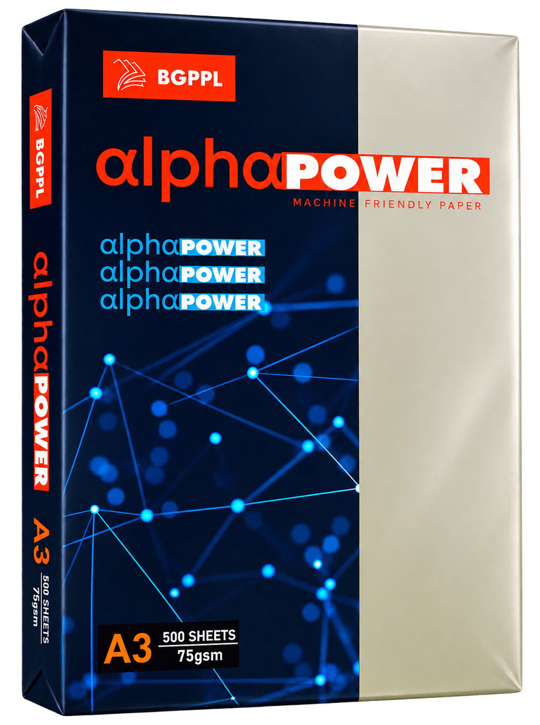 Alpha Power Copier Paper A3 Size 75 Gsm White Colour