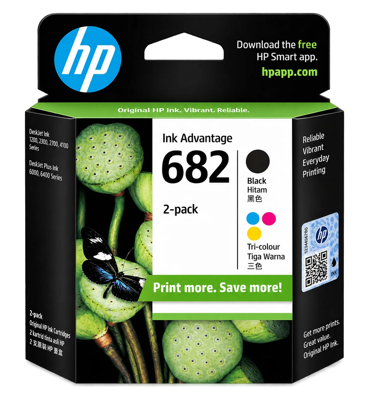 HP 682 Color/Black Ink Cartridge Combo 2-Pack