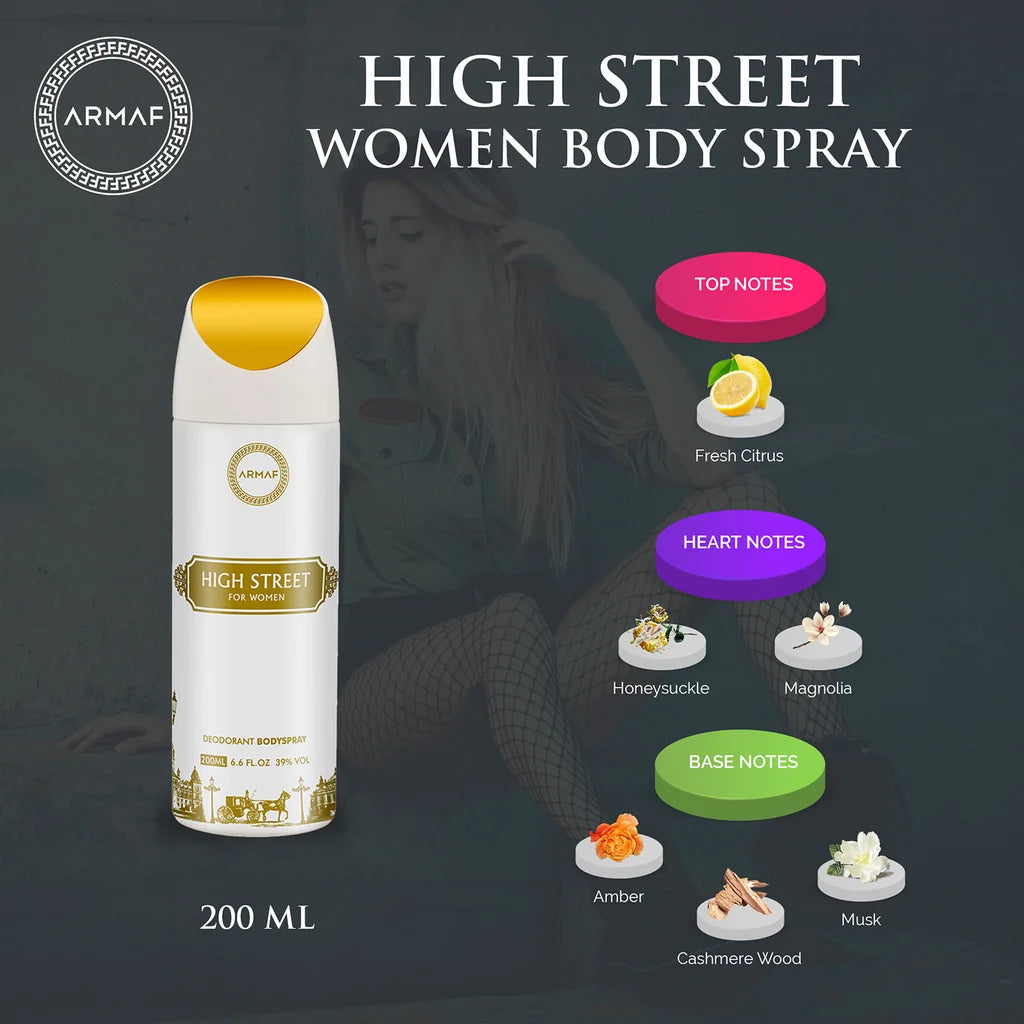 Armaf High Street for Women Deodorant Body Spray – 200ml