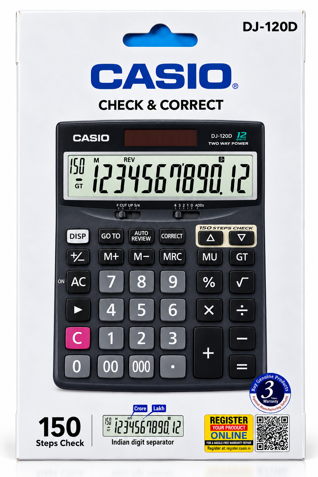 Casio DJ-120D Desktop Calculator