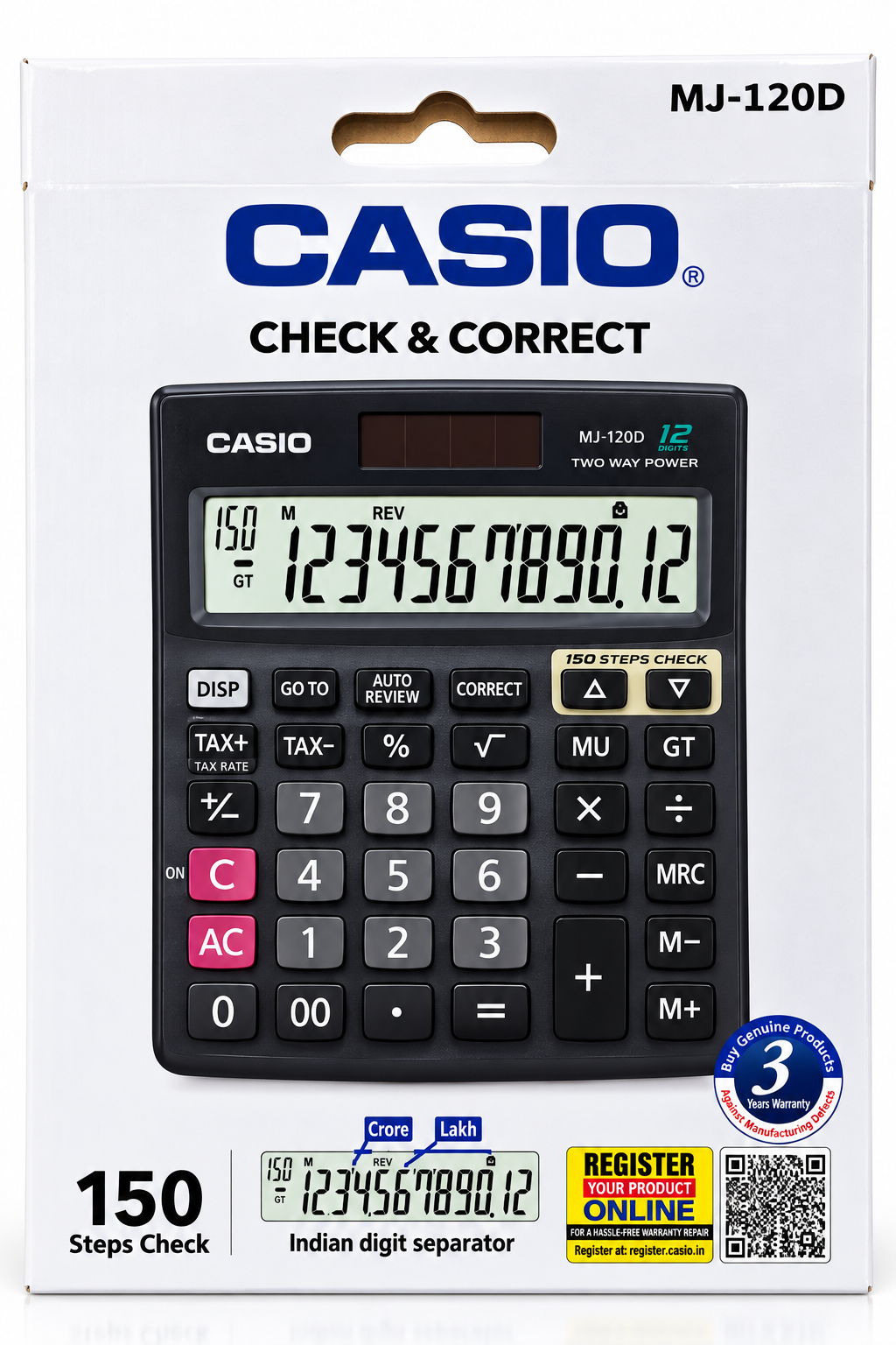 Casio MJ-120D Desktop Calculator