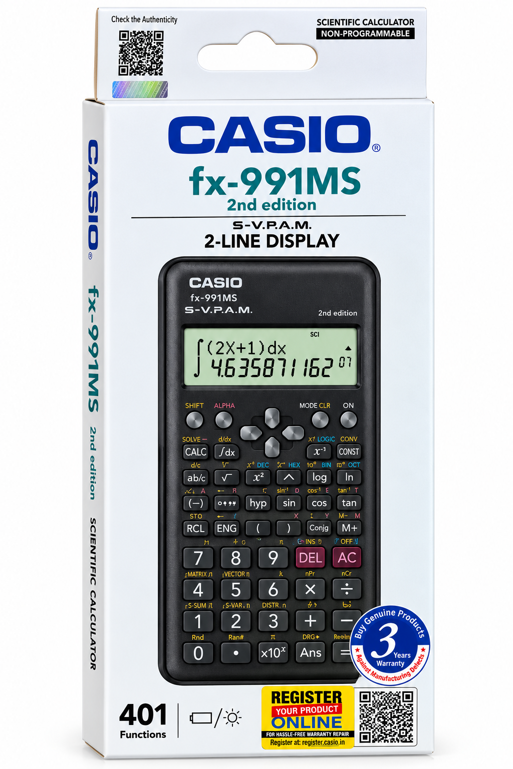 Casio fx-991MS 2nd Edition Scientific Calculator