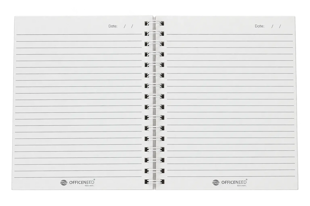 Officeneed Flexible Wiro Notebook – A5, Ruled, 100 Pages
