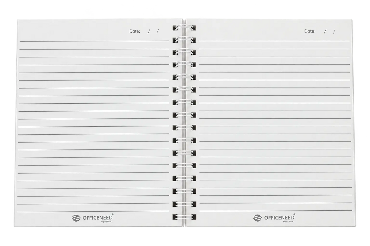 Officeneed Flexible Wiro Notebook – A5, Ruled, 100 Pages