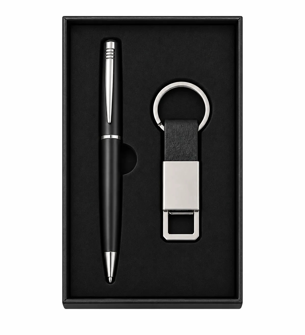 Premium 2-in-1 Metal Pen & Hook Keychain Gift Set