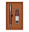 Premium 2-in-1 Metal Pen & Hook Keychain Gift Set
