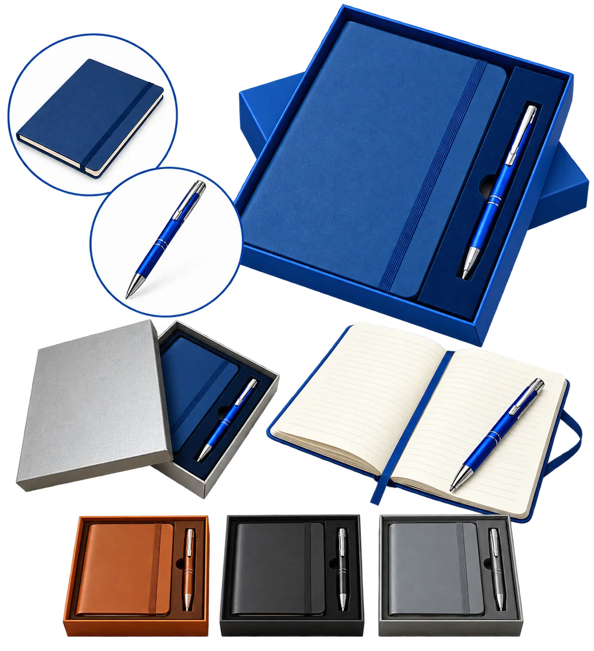 Premium 2-in-1 A5 Diary & Metal Pen Gift Set - H974