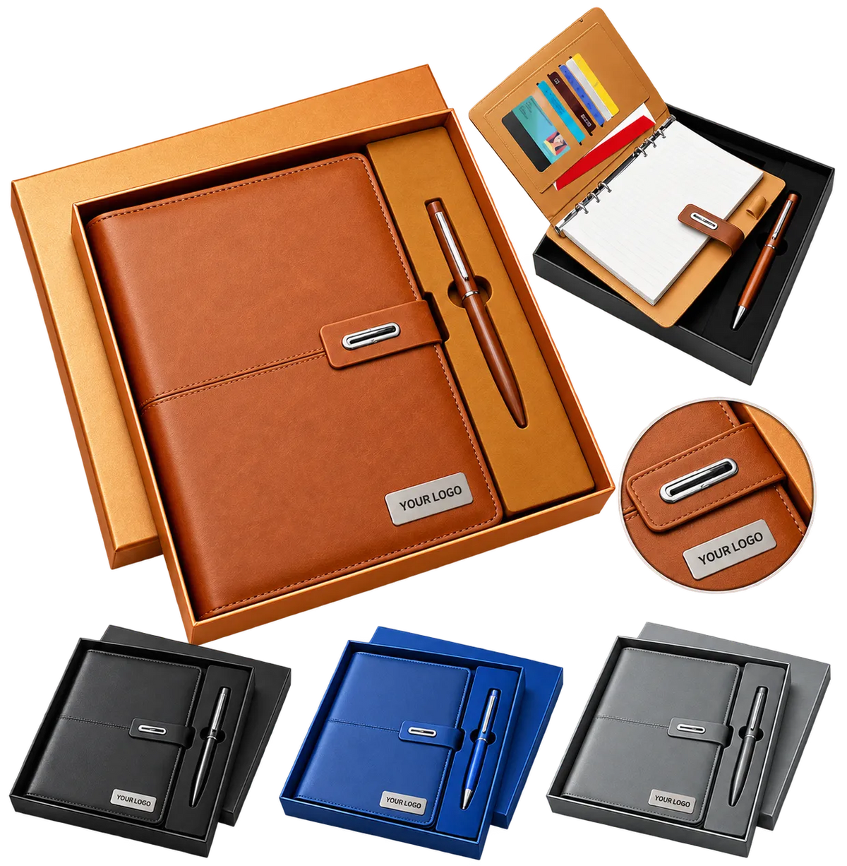Premium Planner Diary & Metal Ball Pen Gift Set -H995