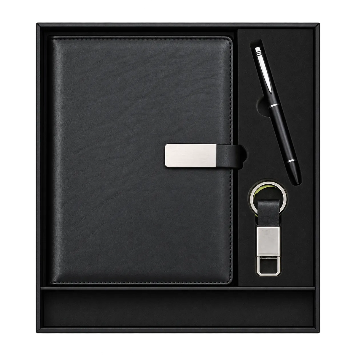 Premium 3-in-1 A5 Diary, Pen & Keychain Gift Set