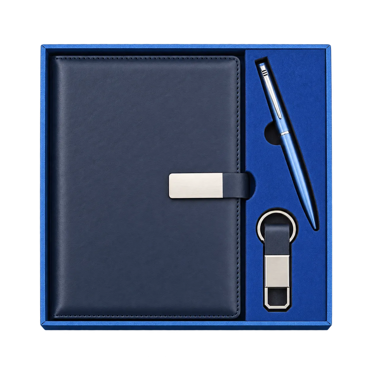 Premium 3-in-1 A5 Diary, Pen & Keychain Gift Set