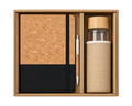 Premium 3-in-1 Eco-Friendly Cork Diary, Glass Bottle & Pen Gift Set