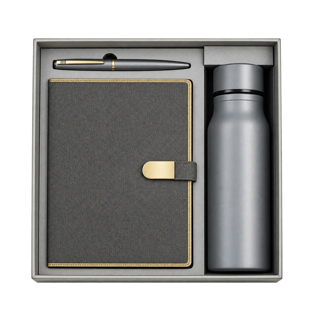 Premium 3-in-1 Diary, Bottle & Pen Gift Set