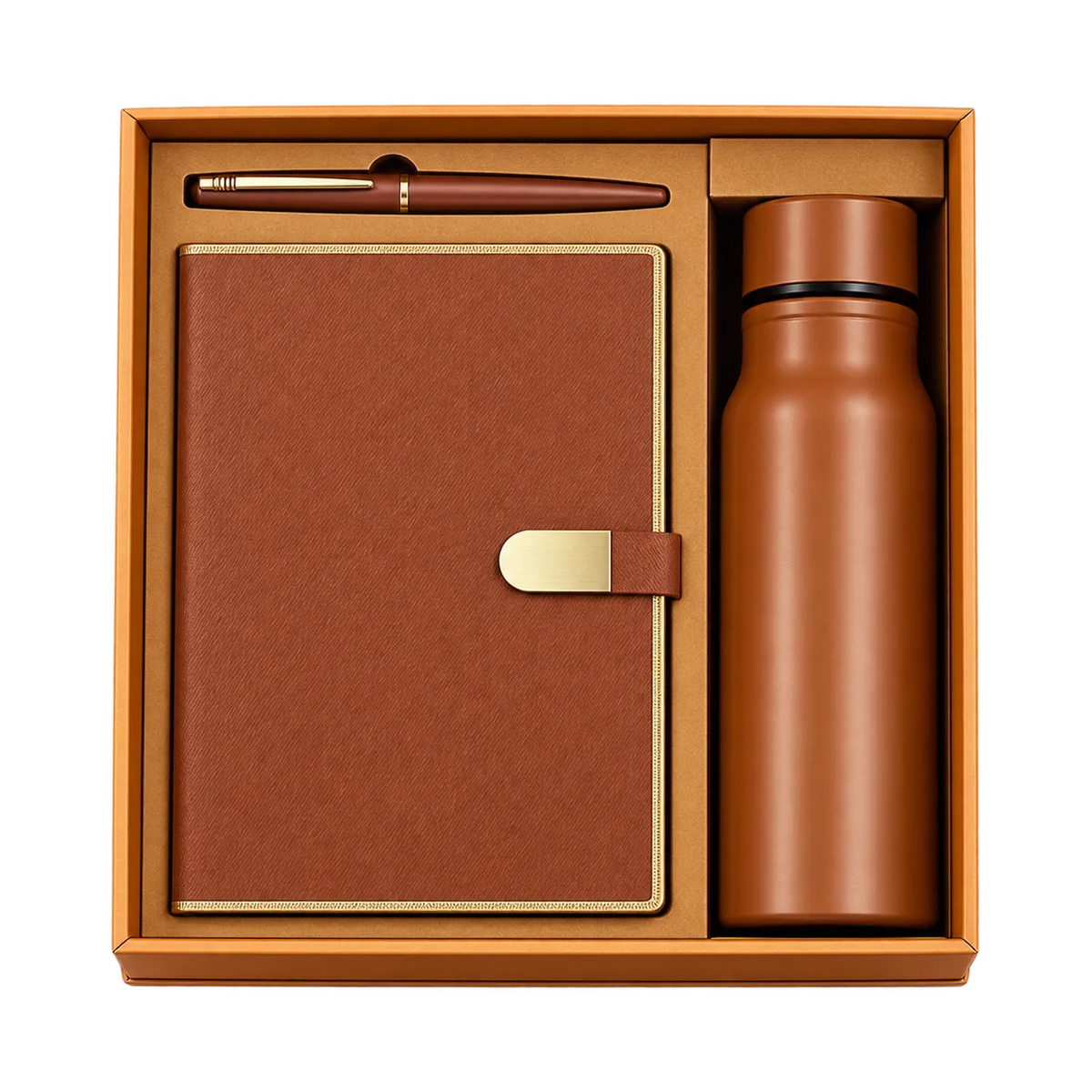 Premium 3-in-1 Diary, Bottle & Pen Gift Set