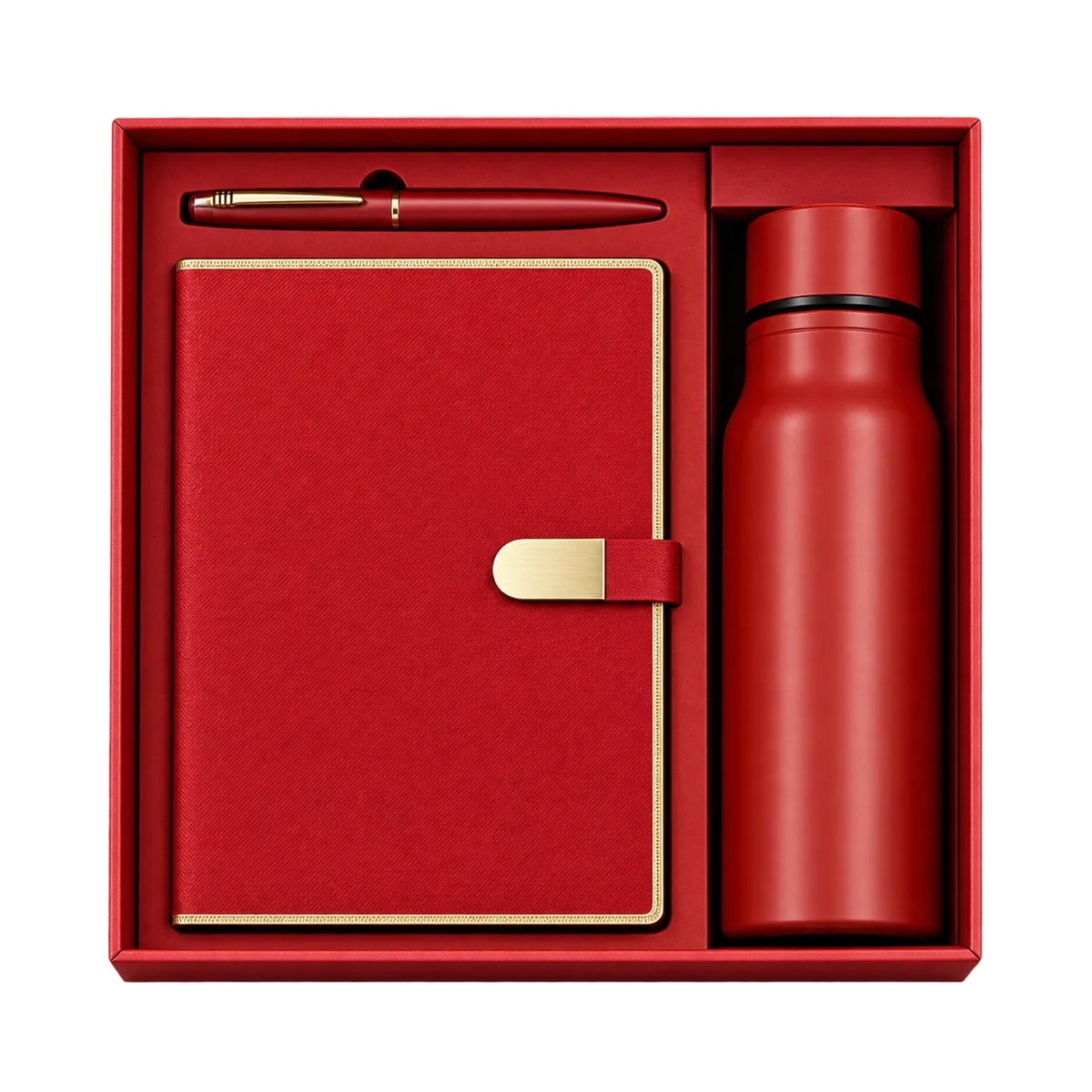 Premium 3-in-1 Diary, Bottle & Pen Gift Set