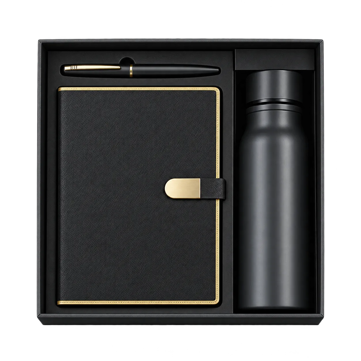 Premium 3-in-1 Diary, Bottle & Pen Gift Set