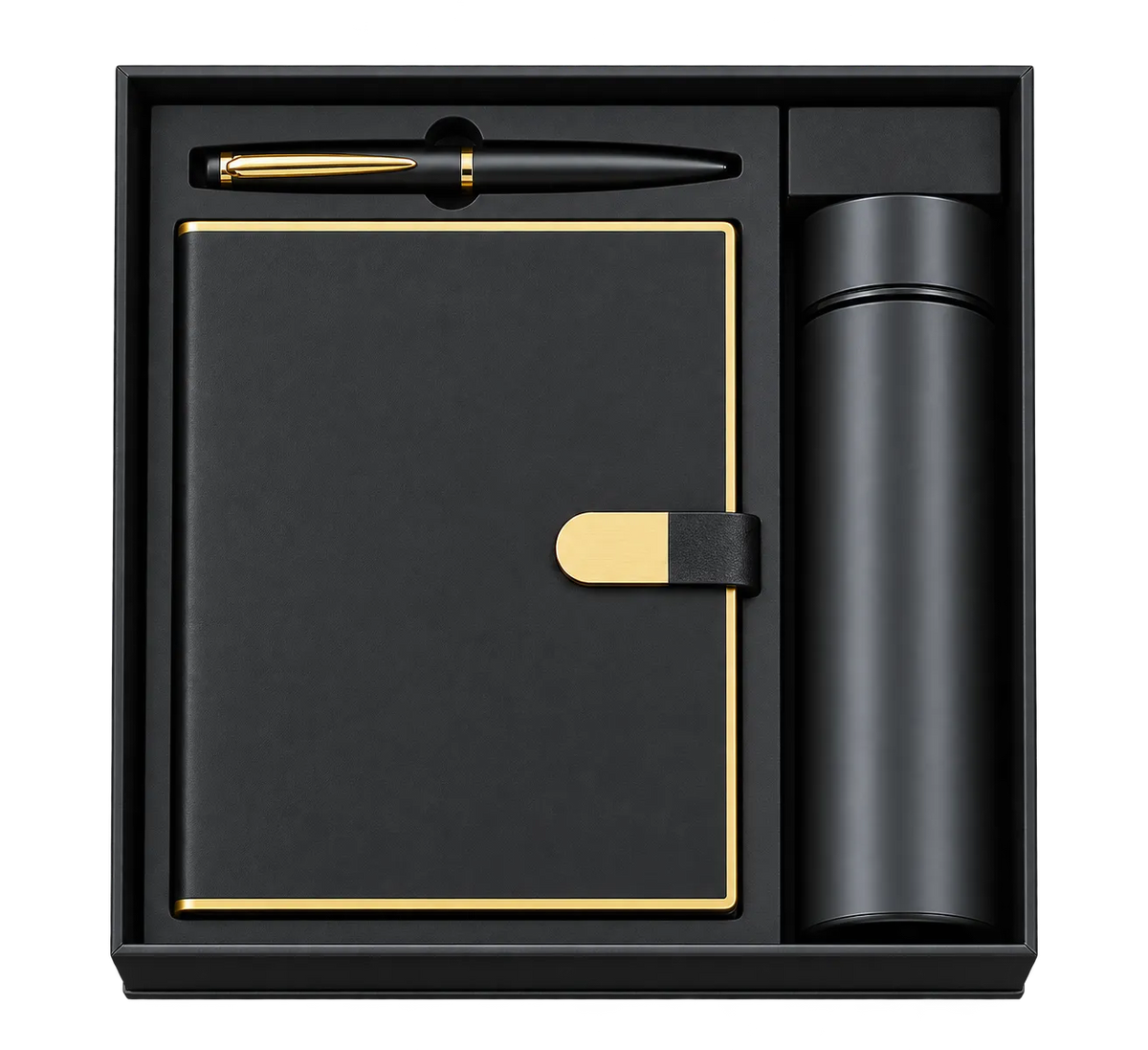 Premium 3-in-1 Vacuum Flask, Diary & Pen Gift Set