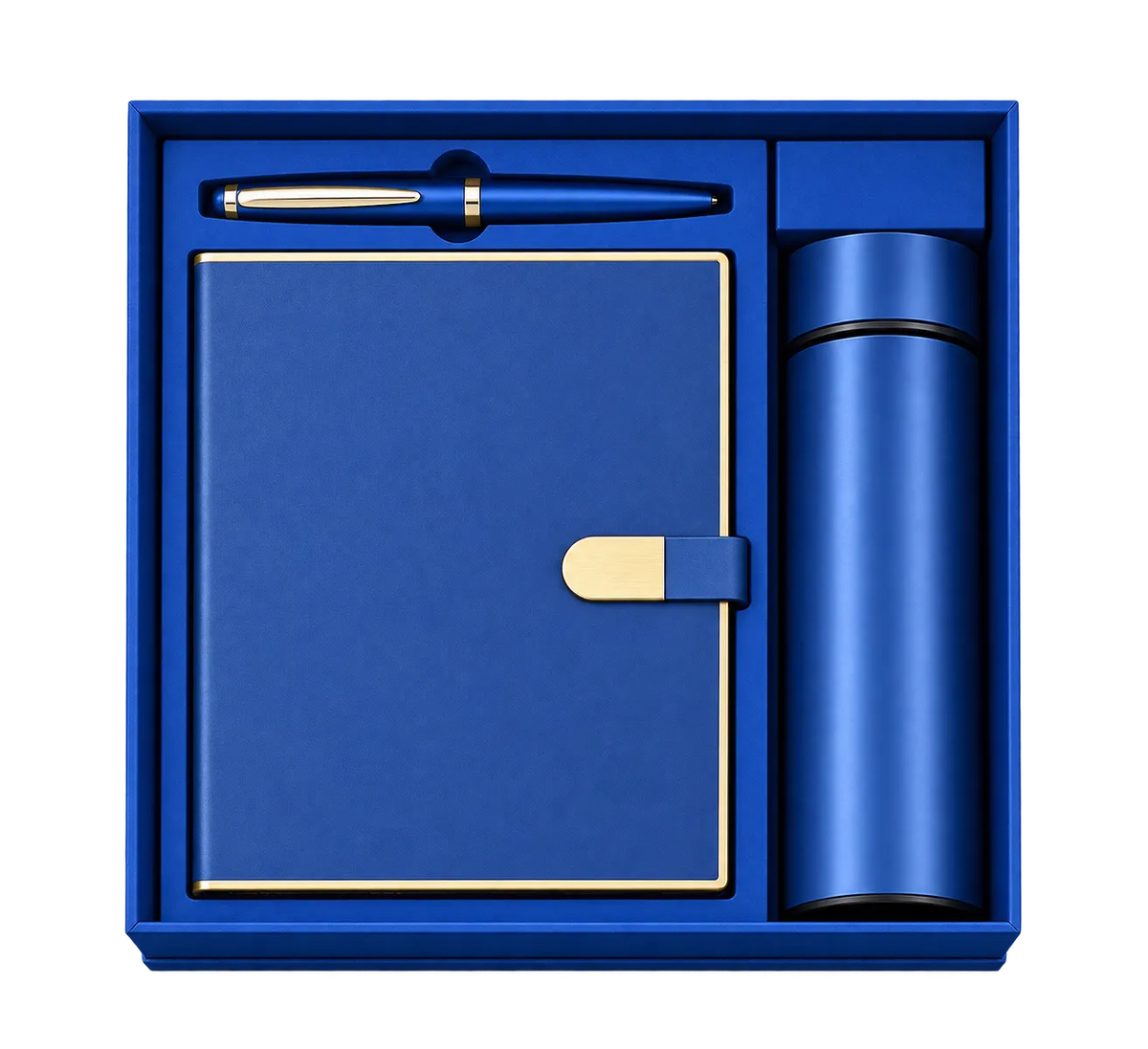 Premium 3-in-1 Vacuum Flask, Diary & Pen Gift Set