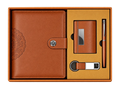 Premium 4-in-1 Executive Diary, Pen, Keychain & Card Holder Set