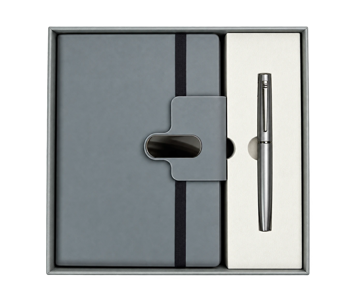 Premium Leather Diary & Pen Gift Set - Executive Edition