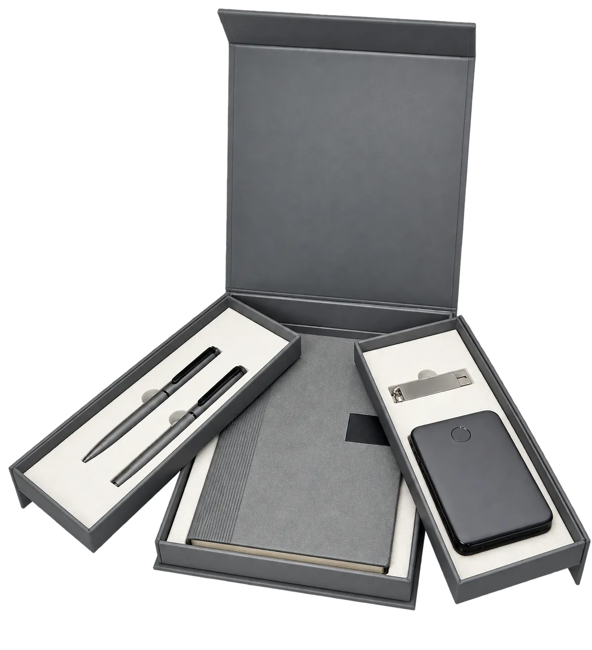 Premium 5-in-1 Executive Gift Set with Power Bank & OTG - H998