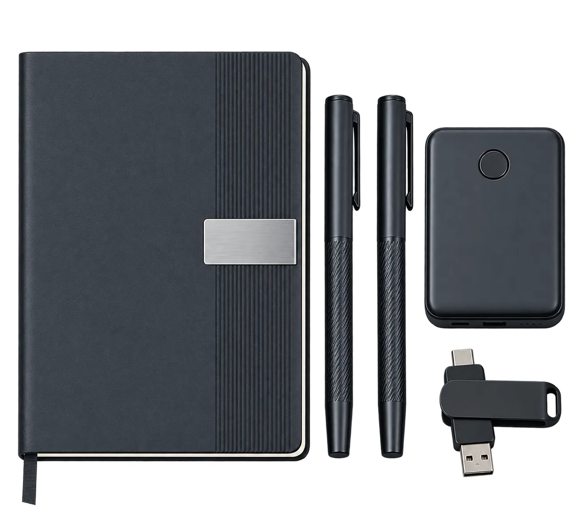 Premium 5-in-1 Executive Gift Set with Power Bank & OTG - H998