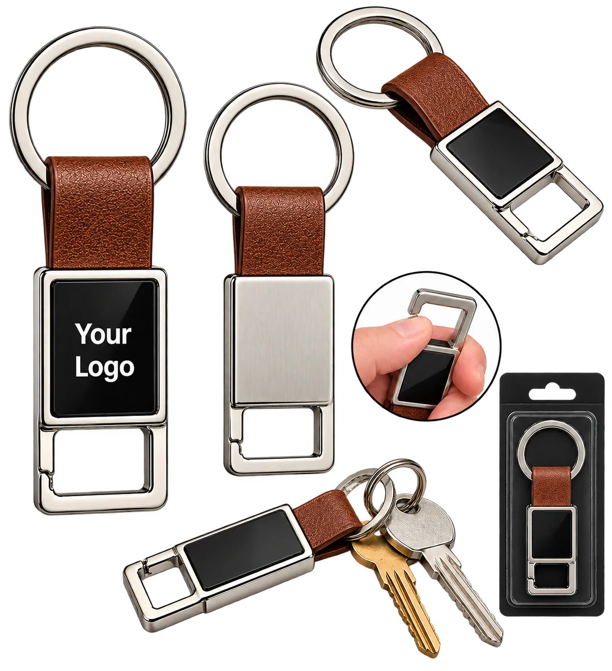 Metal Hook Keychain