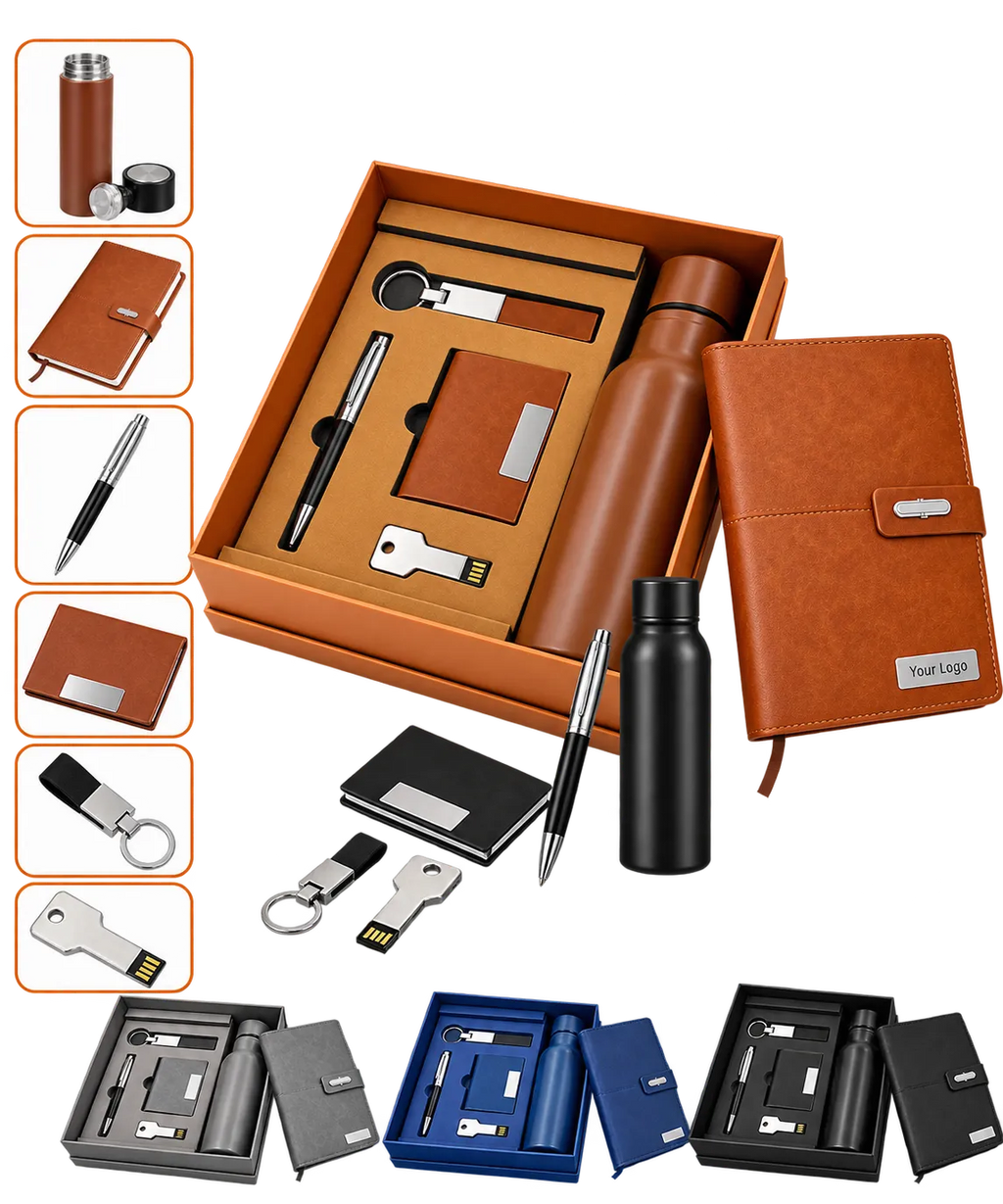 Premium 6-in-1 Executive Gift Set with 16GB Pendrive