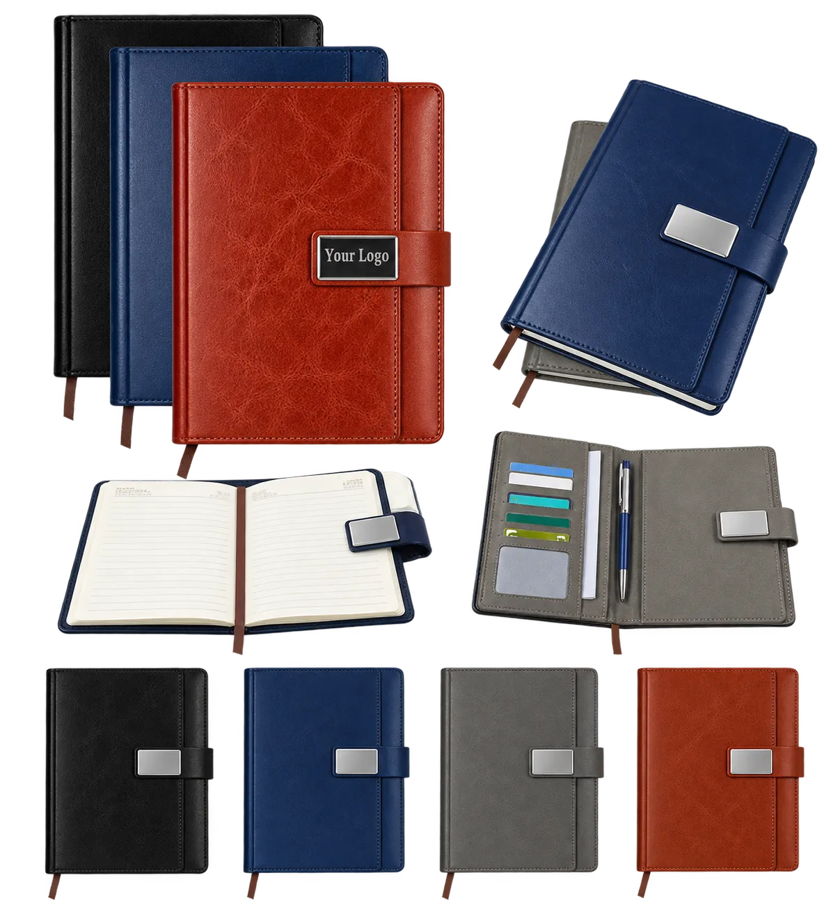 Premium PU Leather Multifunctional Notebook Diary