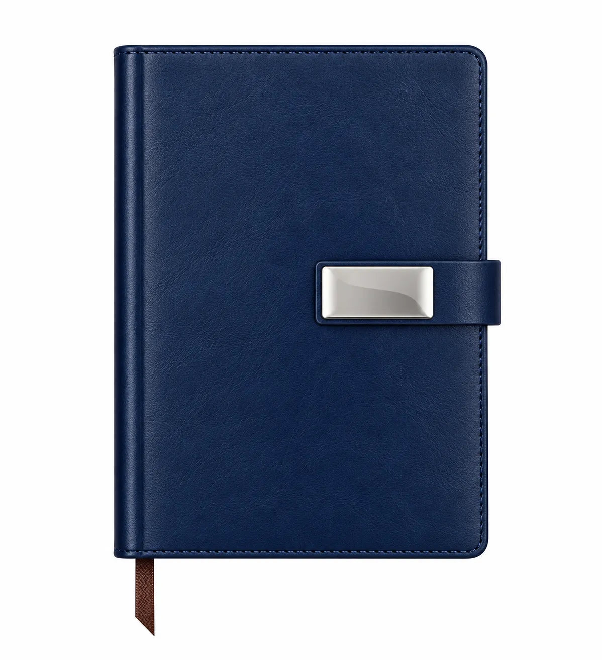 Premium PU Leather Office Notebook Diary With Metal Logo Plate