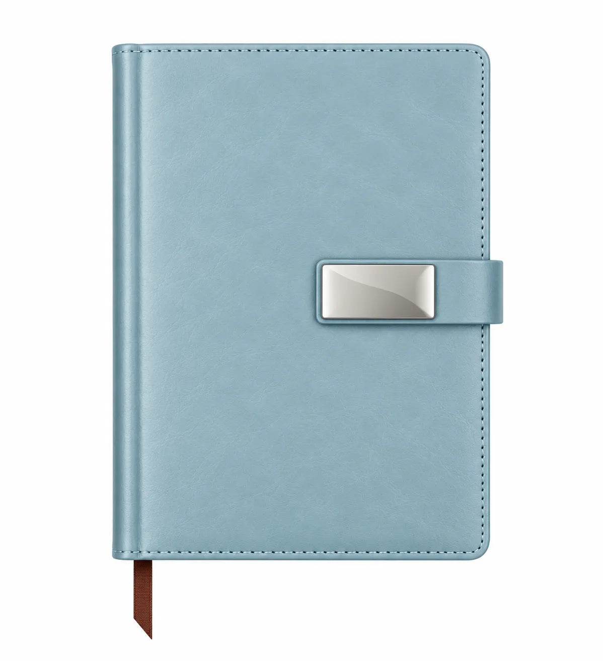 Premium PU Leather Office Notebook Diary With Metal Logo Plate