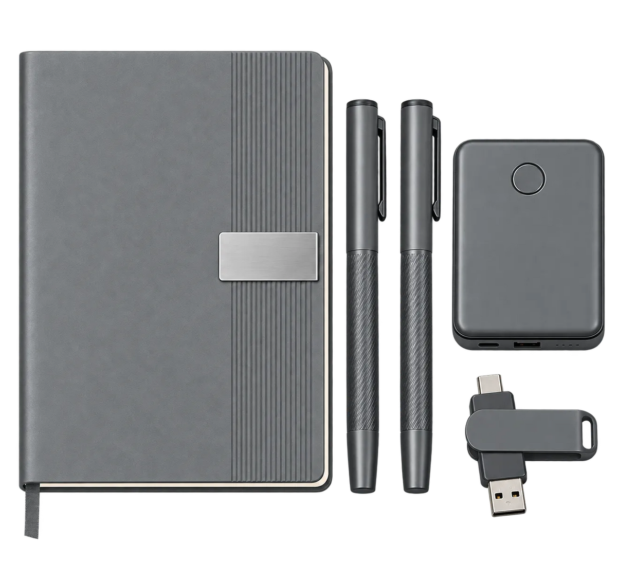 Premium 5-in-1 Executive Gift Set with Power Bank & OTG - H998
