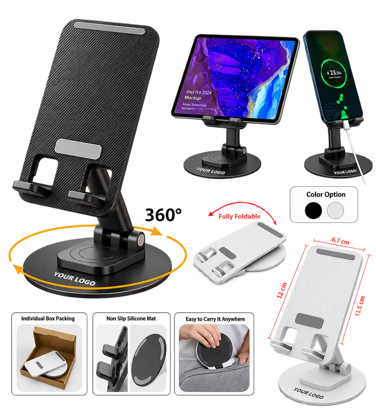 360° Rotating Foldable Mobile Stand