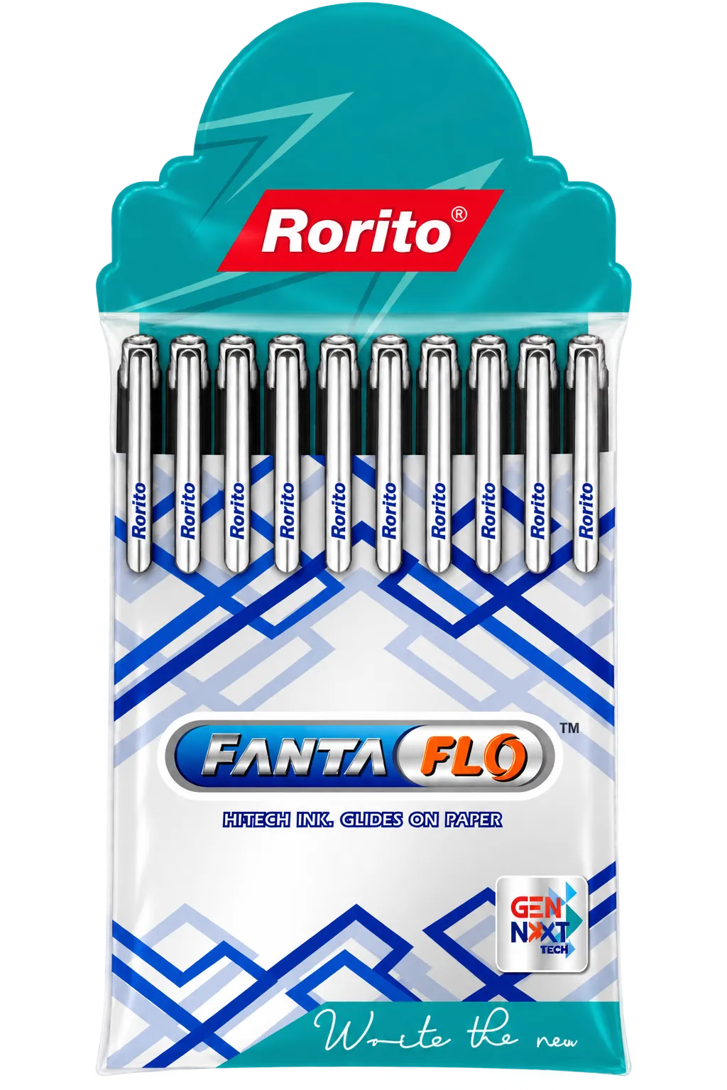 Rorito Fantaflo Ballpoint Pen - Pack of 10