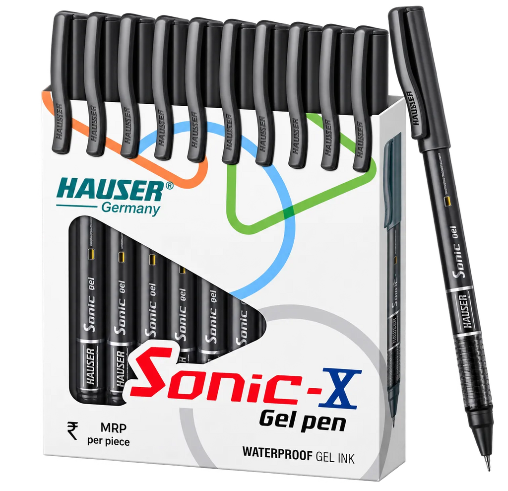 Hauser Sonic X Gel Pen - Pack of 10