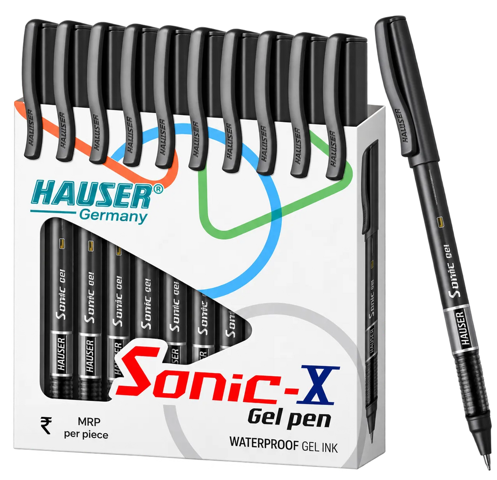 Hauser Sonic X Gel Pen - Pack of 10