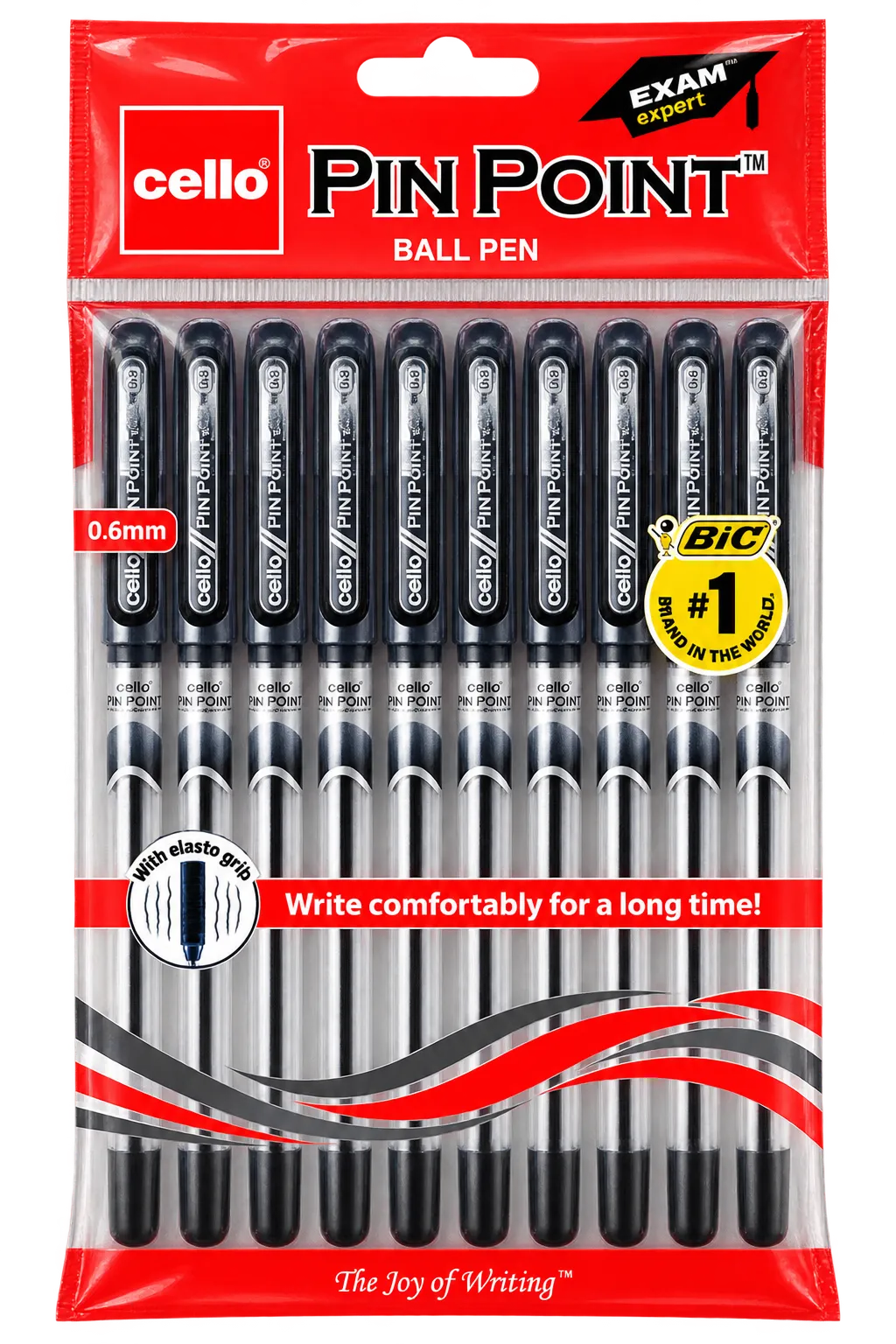Cello Pinpoint Ballpoint Pens - Pack of 10