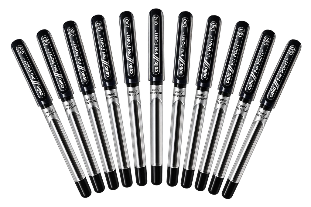 Cello Pinpoint Ballpoint Pens - Pack of 10