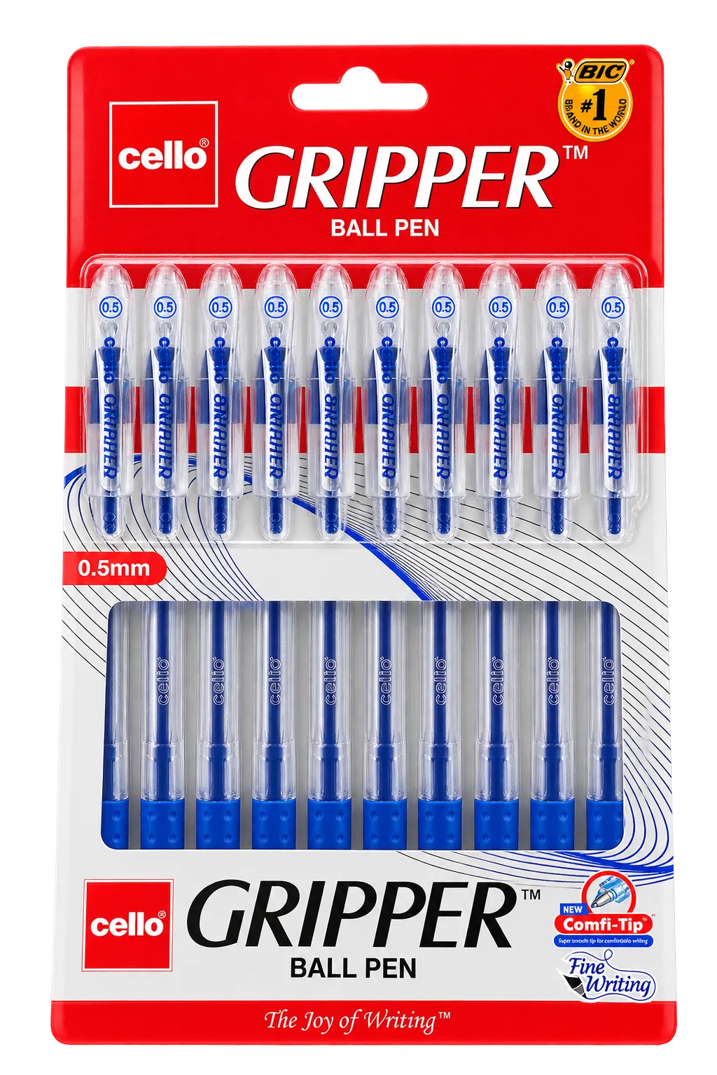 Cello Gripper Ballpoint Pen - Pack of 10