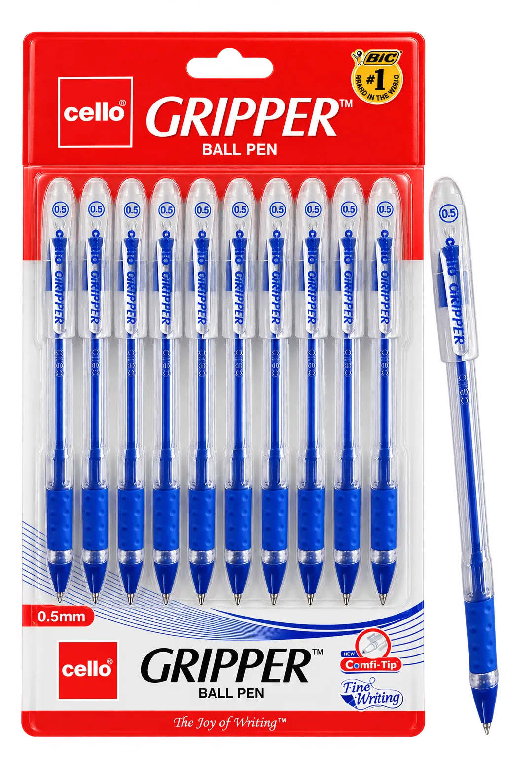 Cello Gripper Ballpoint Pen - Pack of 10