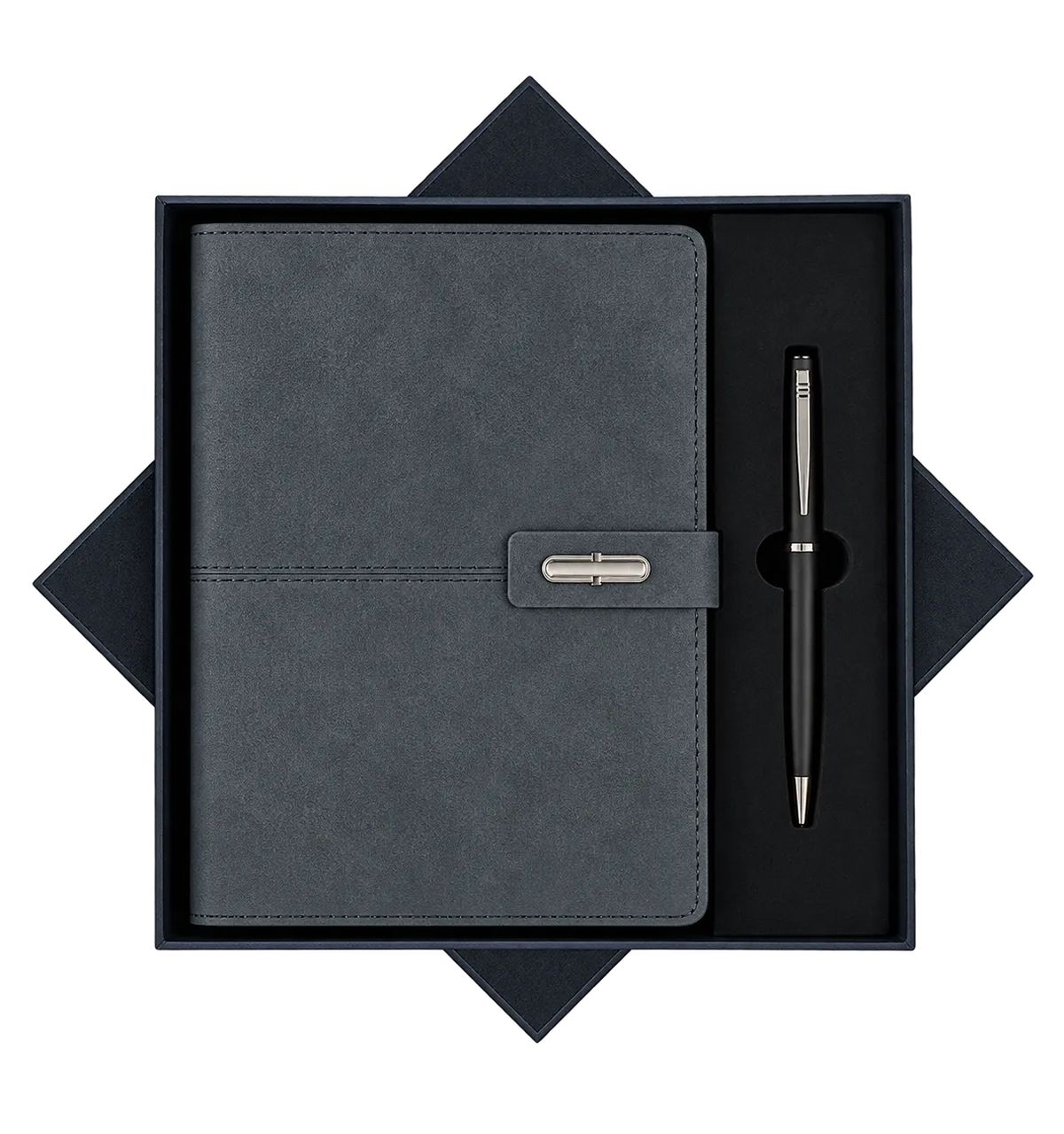 Premium Planner Diary & Metal Ball Pen Gift Set -H995