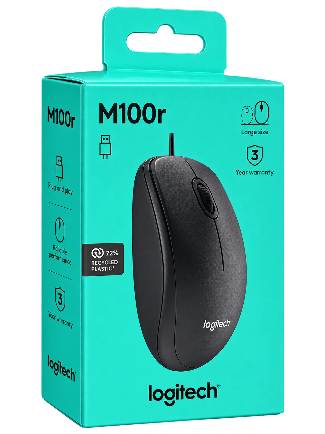 Logitech M100r Corded Mouse